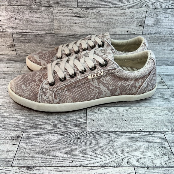 Taos Star STA-12844 Blush Snake Canvas Sneaker Shoes Women Size 8 - Picture 5 of 10